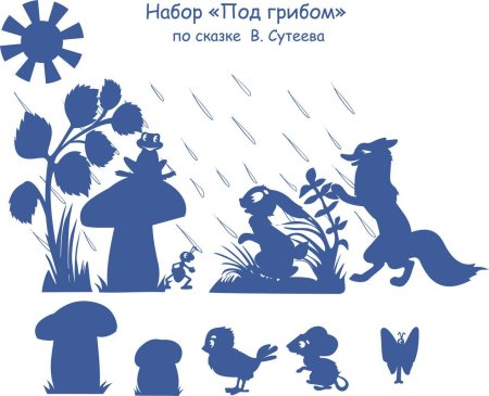 Теневой театр сказка: под грибом