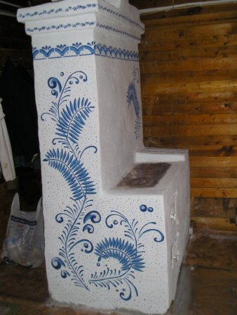 Расписная печь