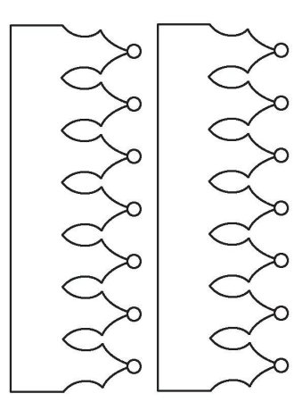 Корона трафарет для вырезания