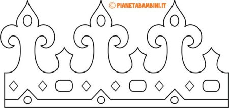 Корона царя трафарет