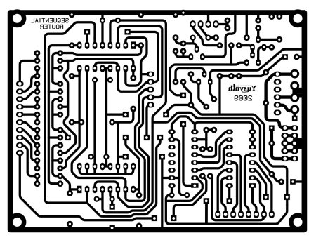 Чертёж печатной платы nm8032