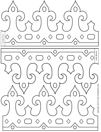 Корона трафарет