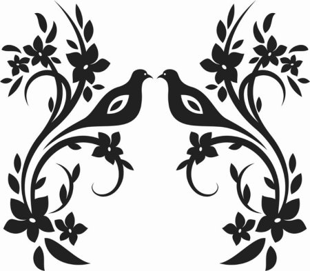 Трафареты узоров для декора