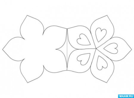 Трафареты цветов для открытки