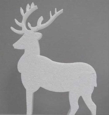 Олень из пенопласта