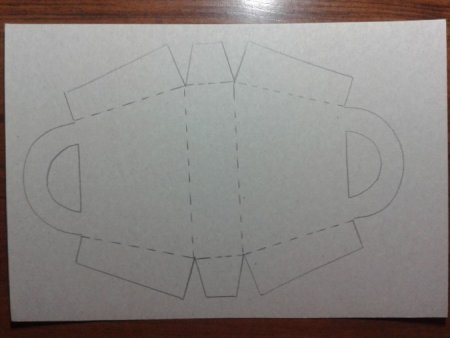 Корзинка из бумаги шаблон