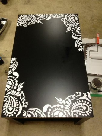 Трафареты для декора столика