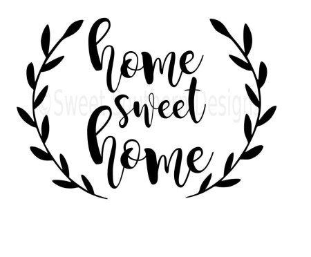 Надпись Home трафарет