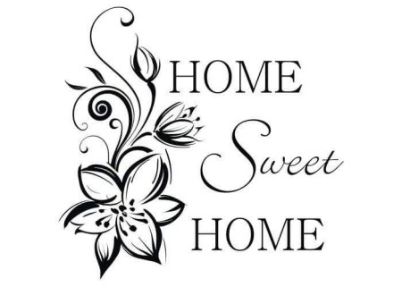 Трафарет Home