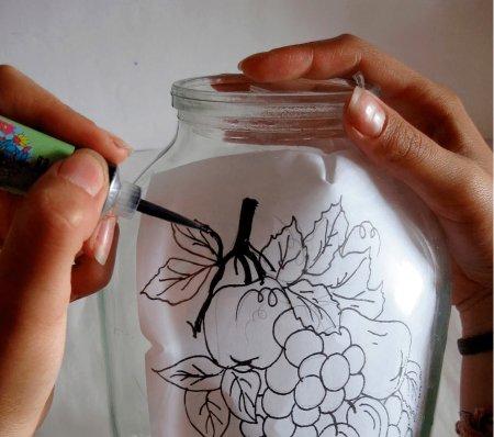 Рисование по стеклу акриловыми красками