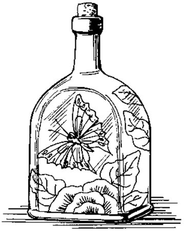 Раскраска бутылка
