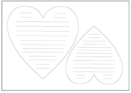 Шаблоны для валентинок из бумаги