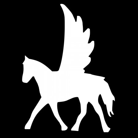 Трафарет Пегаса для вырезания