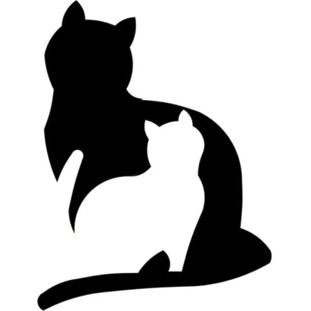 Силуэты котов