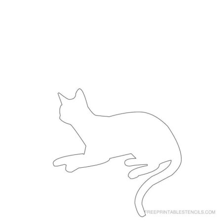 Трафарет котиков для вырезания