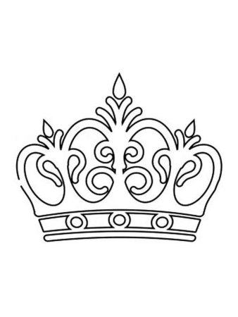Корона трафарет