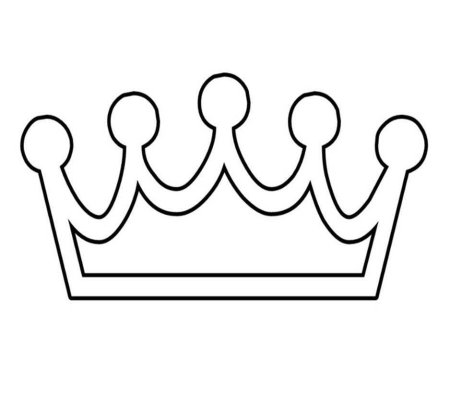 Корона трафарет