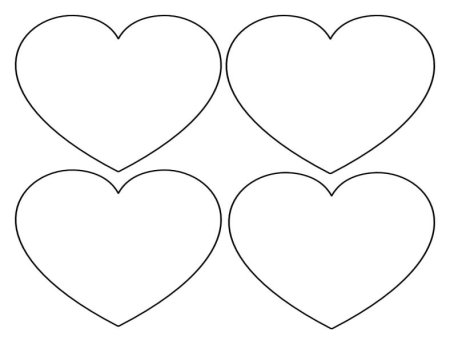 Трафареты сердца для вырезания из бумаги (50 фото)