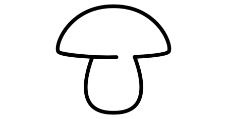 Гриб раскраска