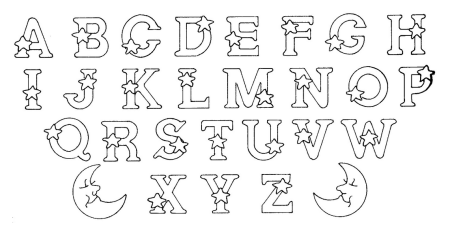 Трафареты алфавита для вырезания из бумаги (49 фото)