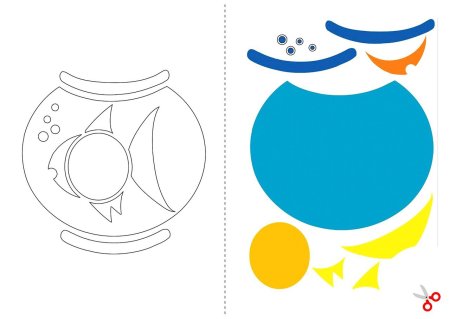 Трафарет Совы для аппликации