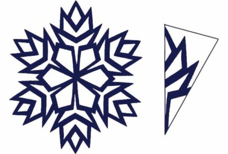 Трафарет «снежинки»
