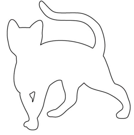 Трафареты кошки для вырезания из бумаги (47 фото)