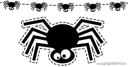 Трафареты паука на хэллоуин для вырезания из бумаги (50 фото)