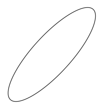 Овал трафарет