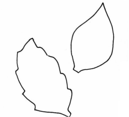 Листики трафарет