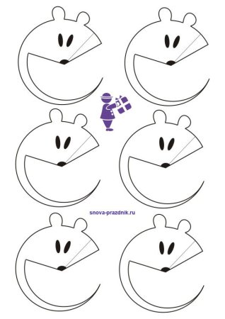 Бумажные пальчиковые мышки