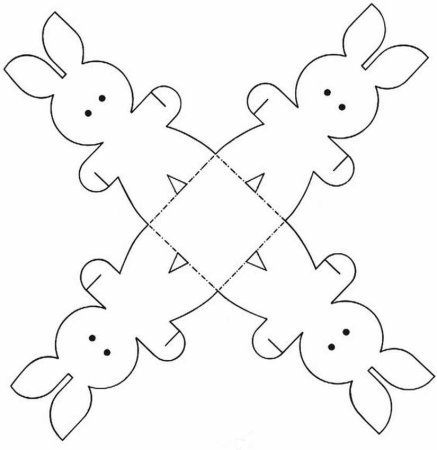Трафарет коробочки для яиц