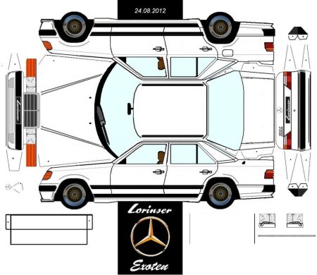 Бумажная модель Mercedes Benz Gelandewagen