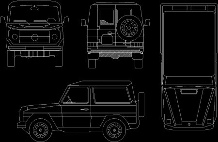 Mercedes Benz g65 чертежи