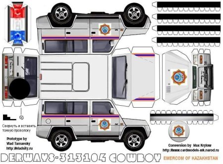 Бумажная модель Mercedes Benz Gelandewagen
