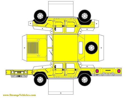 Hummer h1 развертка