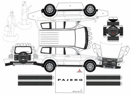 Бумажная модель Mercedes Benz Gelandewagen