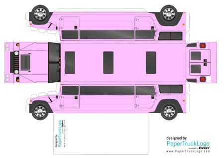 Бкмажная развёртка автомобилz Hammer h1