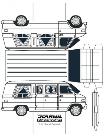 JCARWIL Papercraft van