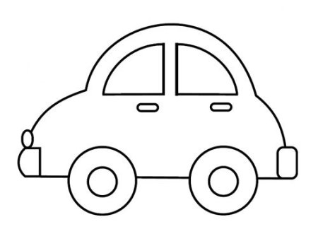 Автобус раскраска для малышей