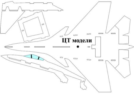 Истребитель вид сверху