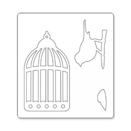 Трафарет клетка