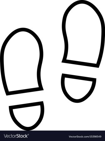 Отпечаток ботинка трафарет