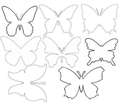 Трафареты бабочки для торта из вафельной бумаги (50 фото)