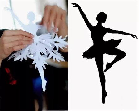 Украшение на окна балерина