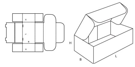 FEFCO 0426 чертеж
