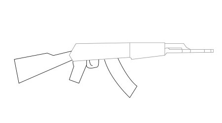 АК 47 чертеж