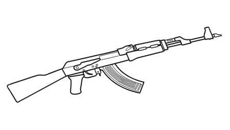 АК 47 рисунок