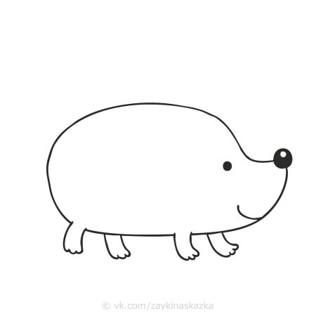 Ёжик шаблон для аппликации