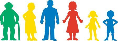 Фигуры родители и дети